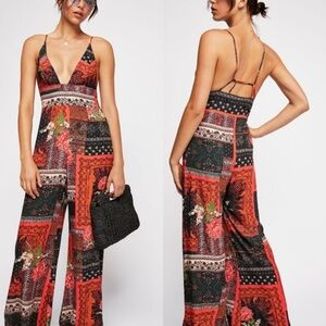 Bohemian Patchwork Jumpsuit